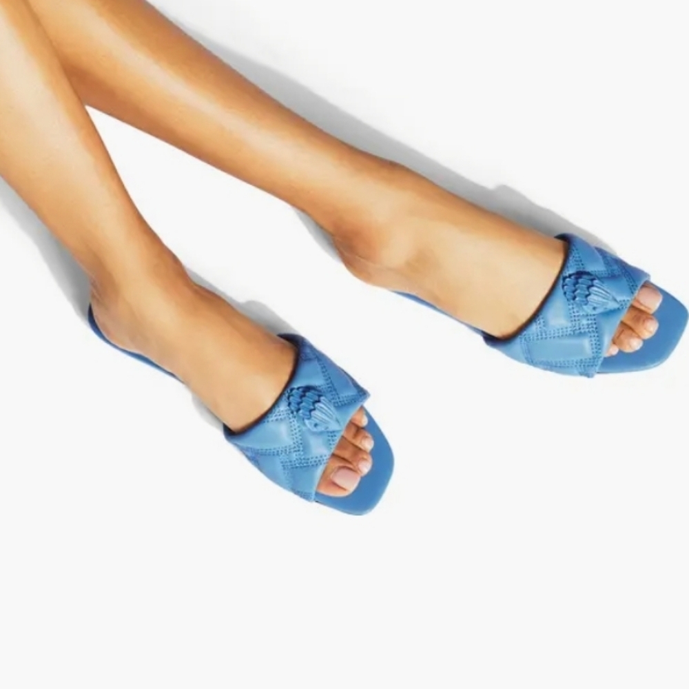 Kurt Geiger London Blue Kensington Slide Sandal